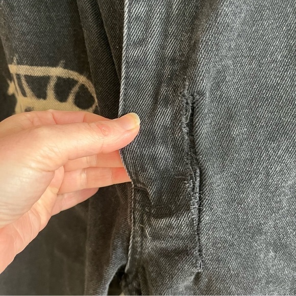 Vintage Nevada Black High Waisted Tapered Jeans with Eye detail - Picture 11 of 11